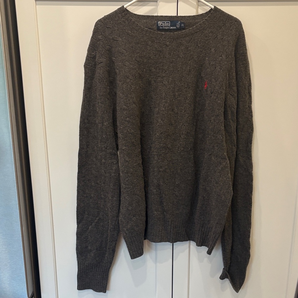 Polo by Ralph Lauren Charcoal Crewneck Sweater